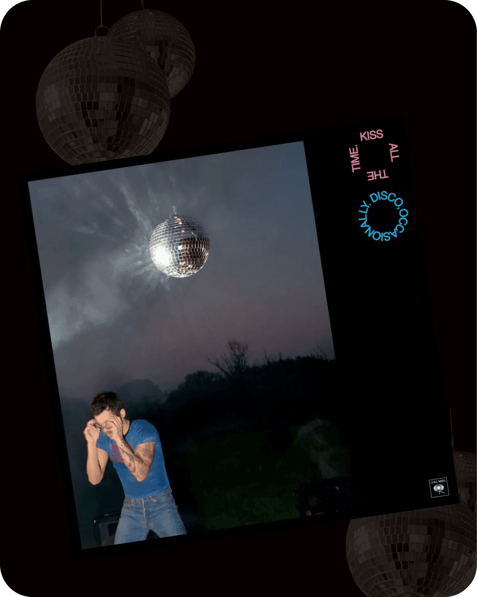 Disco ball photo collage